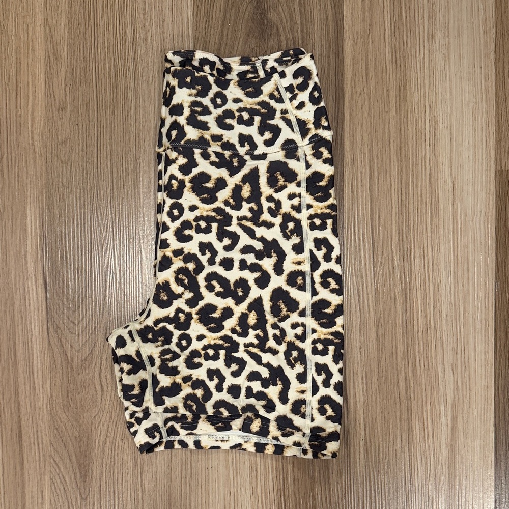 Abercrombie Leopard Print Bike Shorts